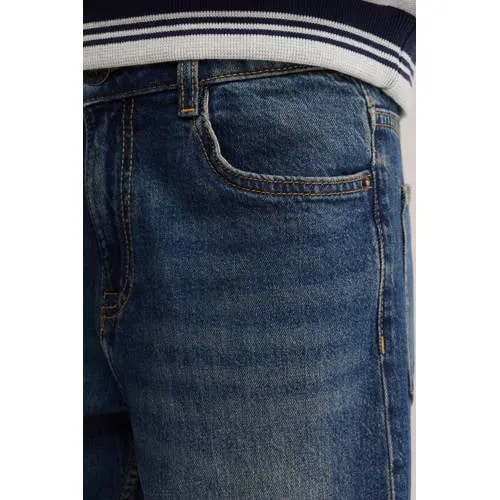 WE Fashion Blue Ridge loose fit jeans - donkerblauw, foto 4
