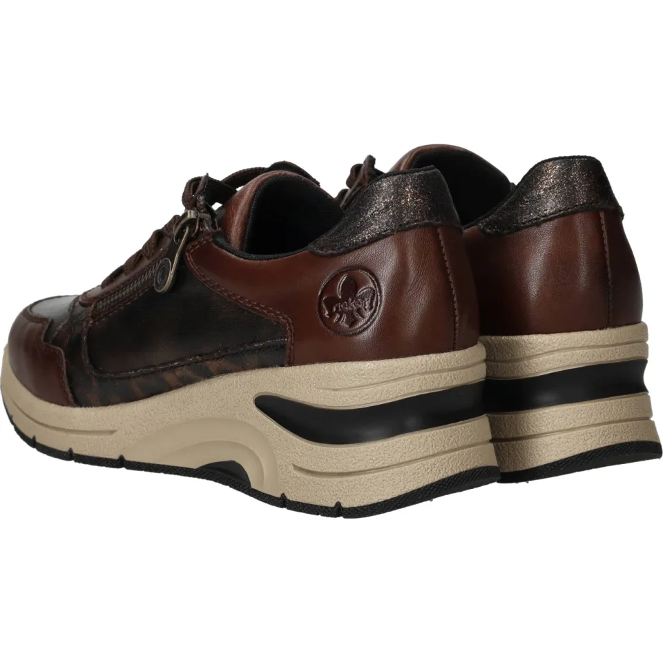 Rieker 292896 lage sneakers bruin, foto 4