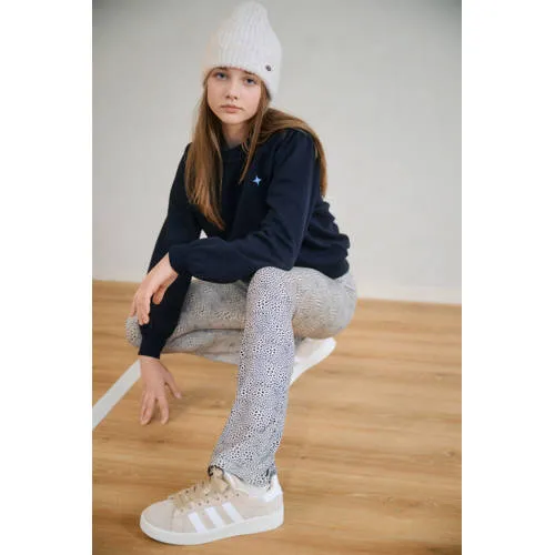 NoBell’ sweater met backprint donkerblauw, foto 3