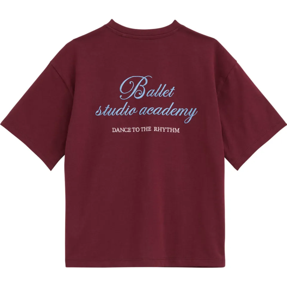 WE Fashion T-shirt donkerrood, foto 4