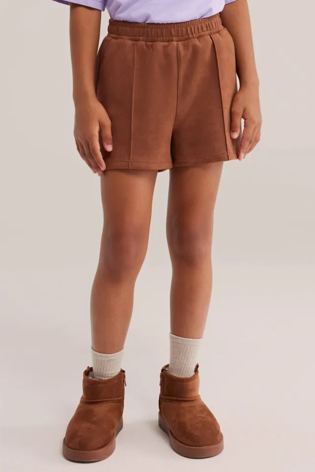 WE Fashion korte broek bruin, foto 4