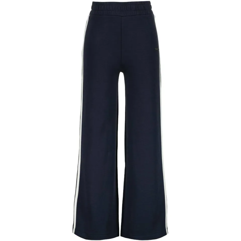 Raizzed wide leg gestreepte joggingbroek donkerblauw, foto 2