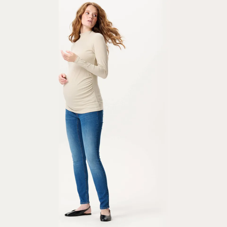 Noppies Sira zwangerschapslongsleeve beige