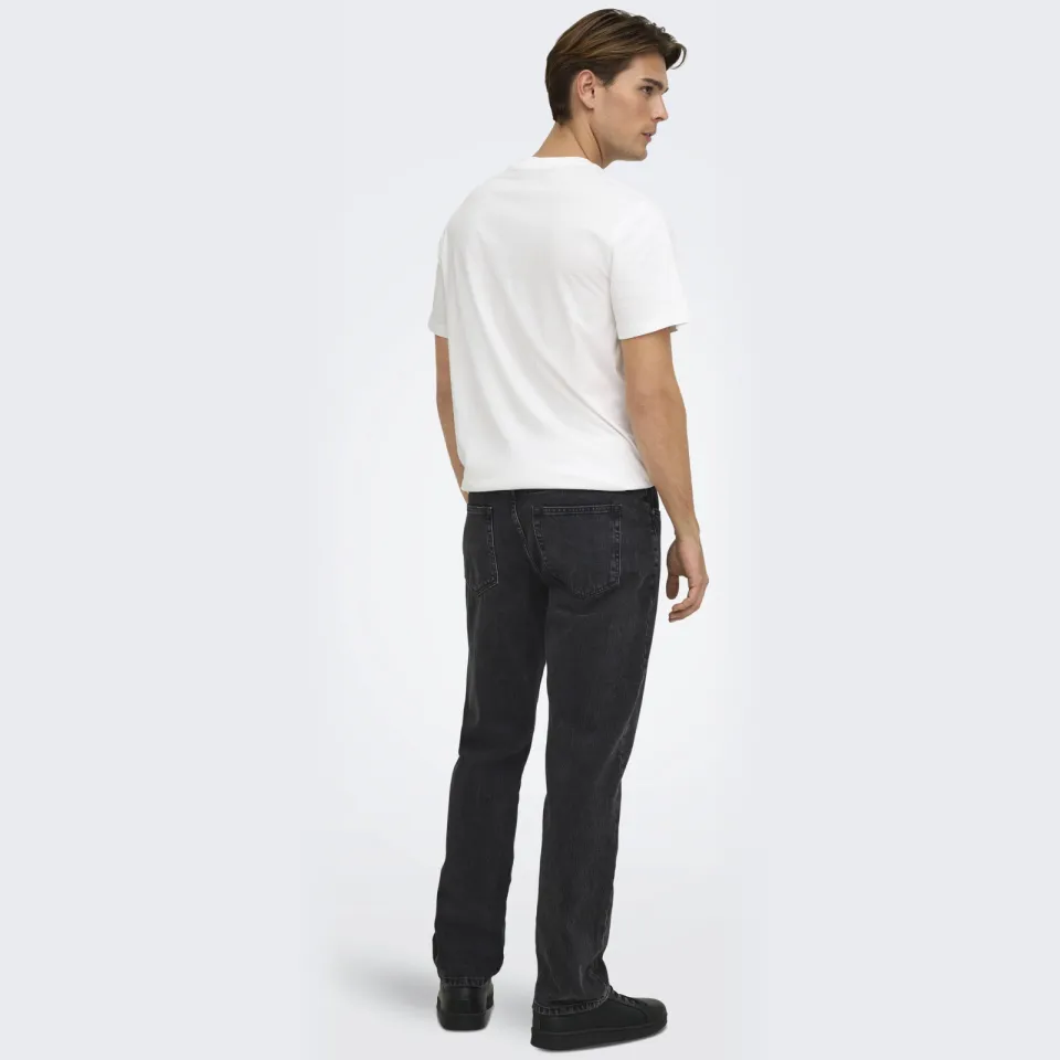 Only & Sons straight leg jeans - zwart, foto 3