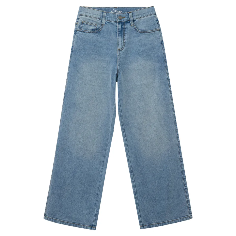 s.Oliver baggy wide leg jeans - lichtblauw, foto 2