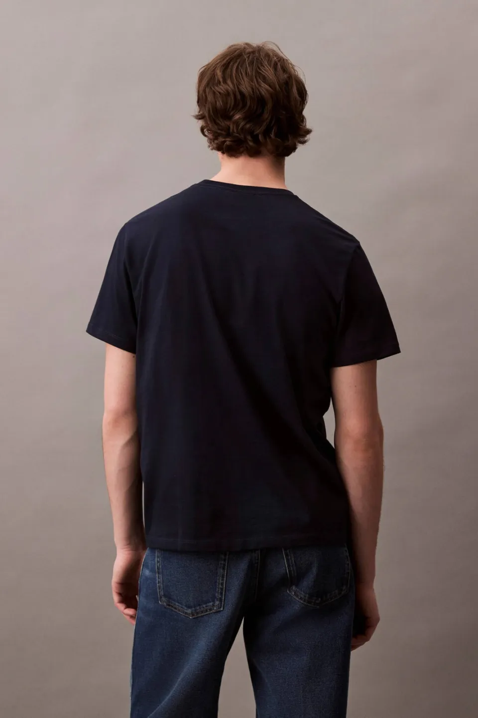 Calvin Klein JEANS oversized T-shirt donkerblauw dark sapphire, foto 4