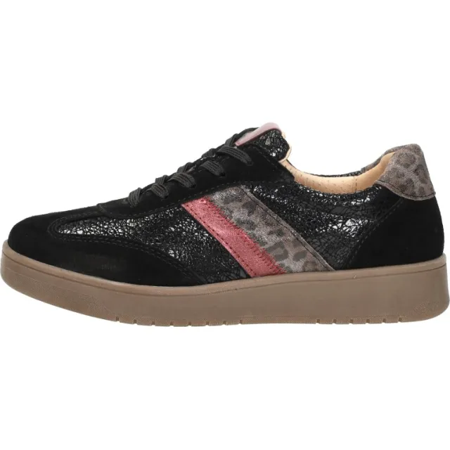 Sub55 Comfort Collection Violet 17 lage sneakers zwart, foto 2