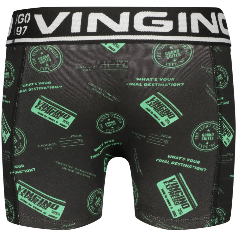 Vingino boxershorts set van 7 groen met print, foto 6