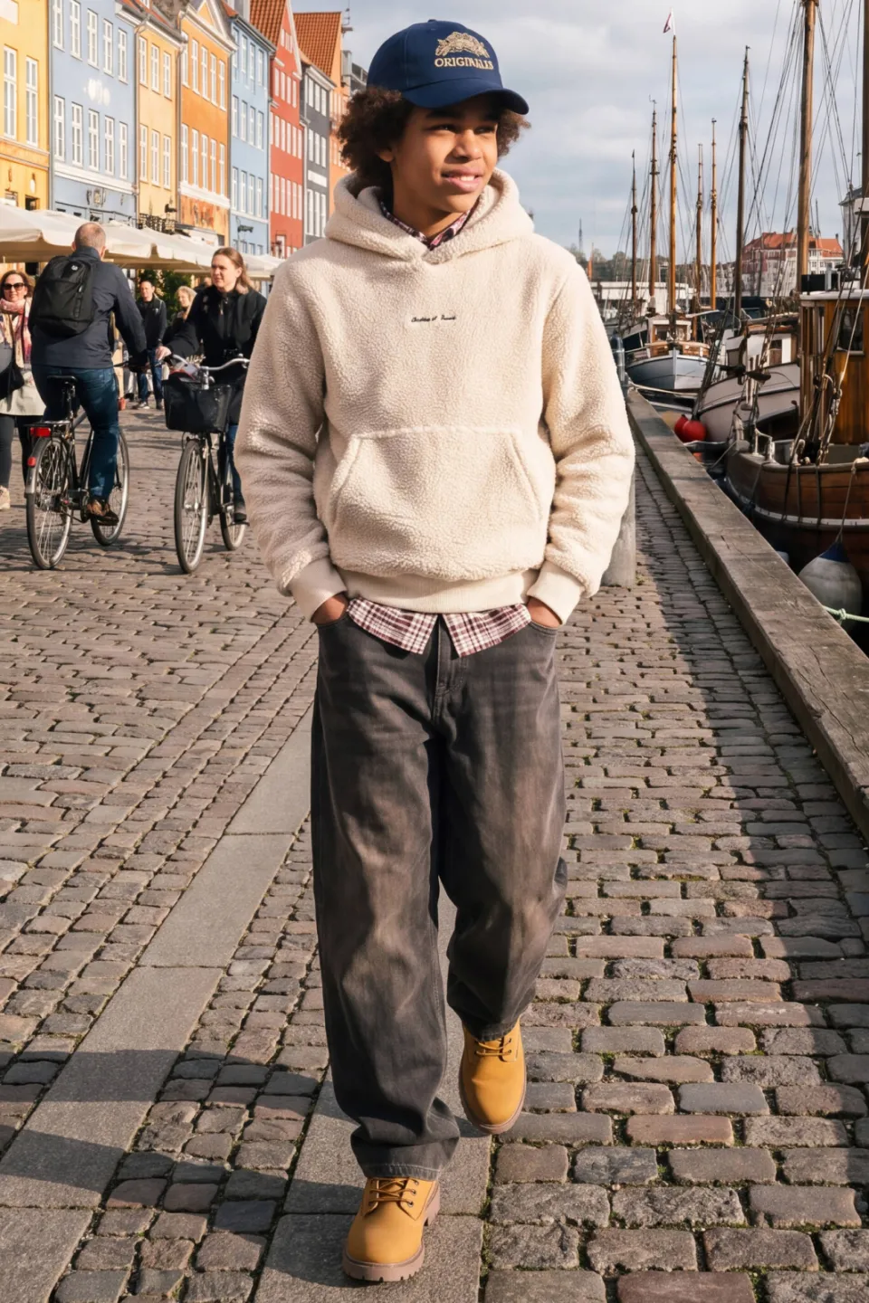 Jack & Jones JUNIOR sweater met tekst - beige, foto 4