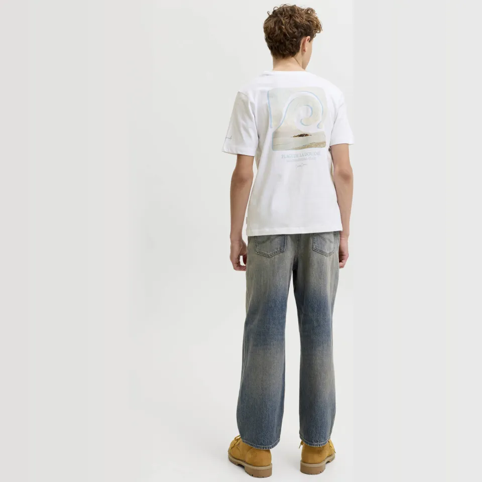 Jack & Jones t-shirt met backprint wit, foto 4