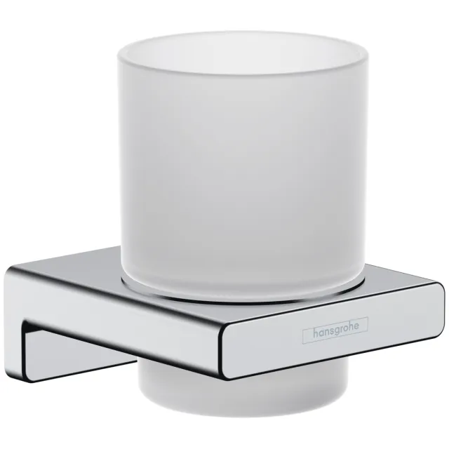 Hansgrohe Tandenborstelhouder HansGrohe AddStoris Chroom Wit Chroom