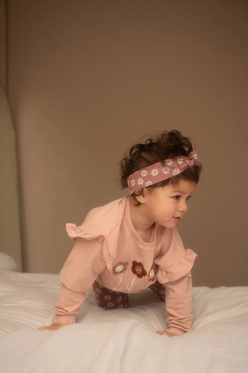Dirkje set met ruches en print - roze (set van 3), foto 5