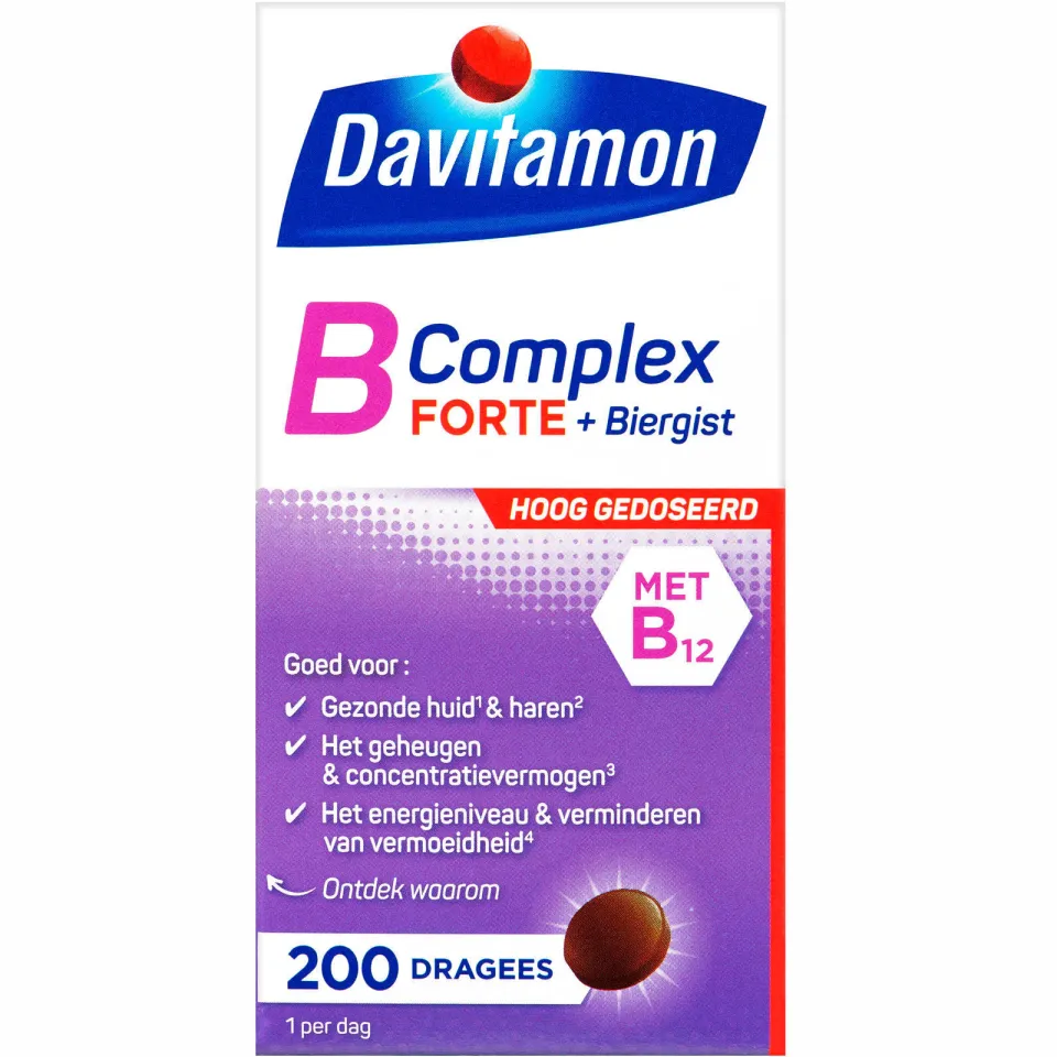 Davitamon B-Complex Forte dragees met biergist, foto 4
