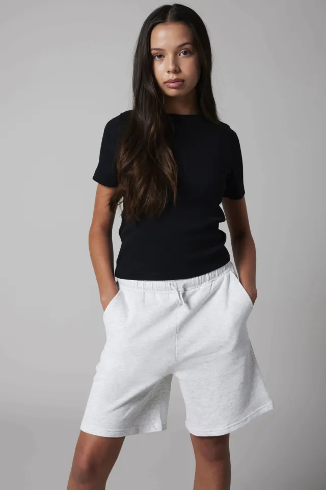 LMTD sweatshort grijs melange