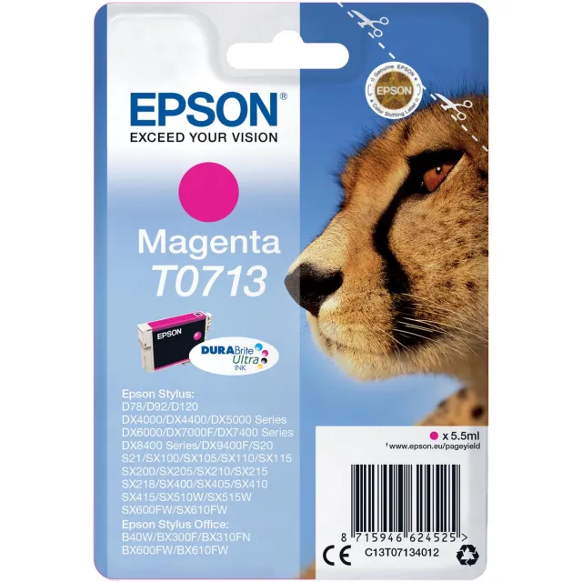 Epson Inktcartridge epson t0713 rood Magenta