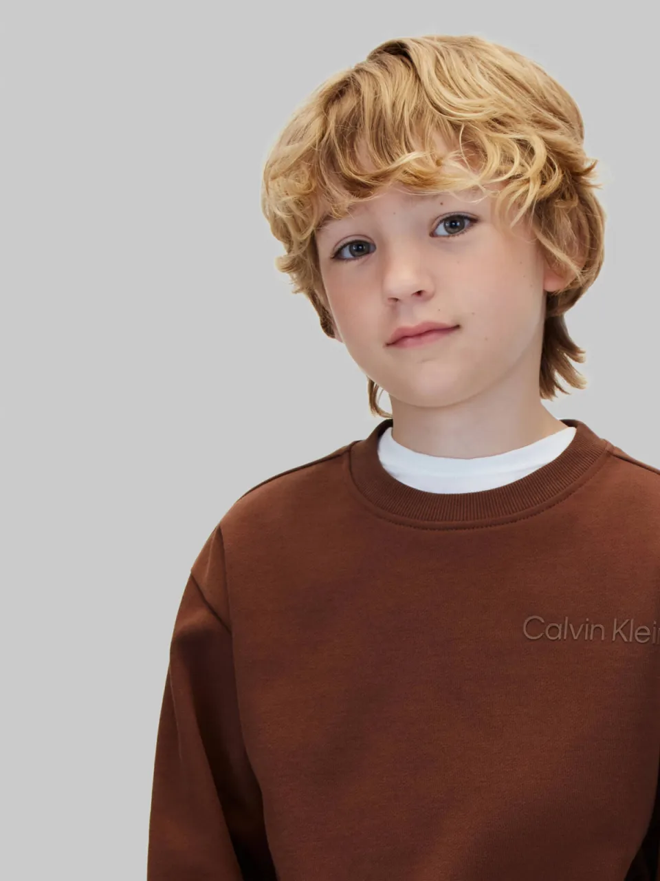 Calvin Klein sweater met backprint - bruin, foto 5