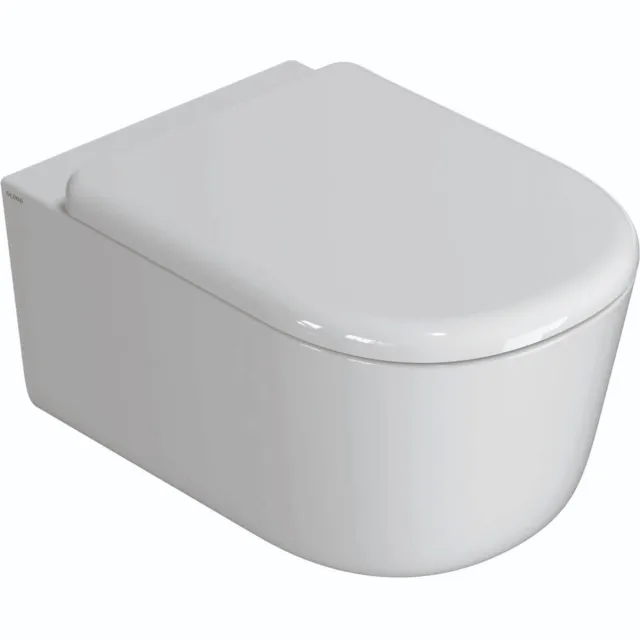 Globo Wandcloset Globo Lalita 54x36 cm Cleanstorm Glans Wit