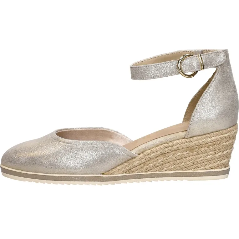 Tamaris espadrille sandaal goudkleur, foto 2