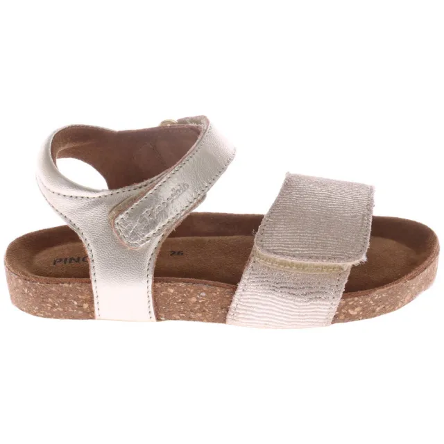 Pinocchio leren sandalen - champagne