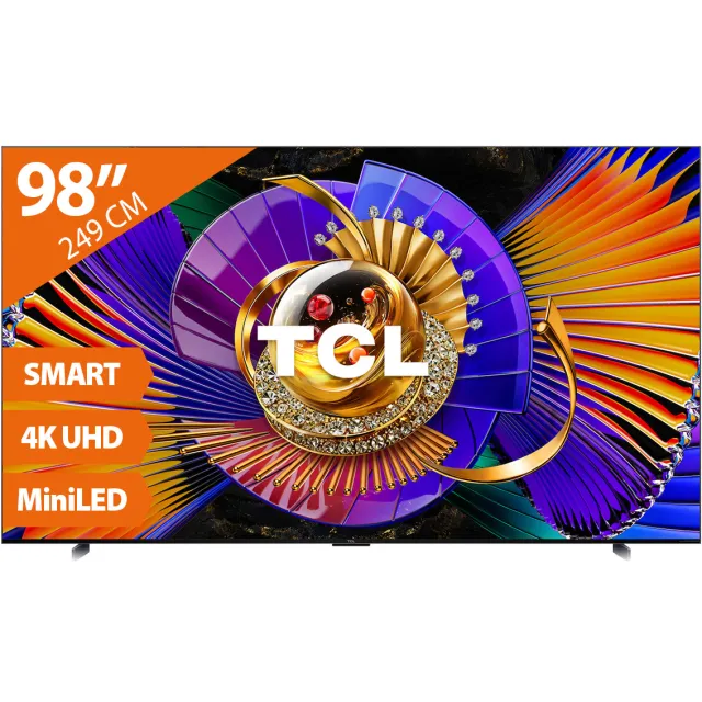 TCL 98MQLED85L miniLED-televisie zwart