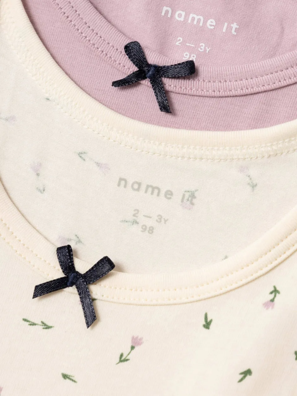 NAME IT MINI hemden met print beige/paars, foto 5
