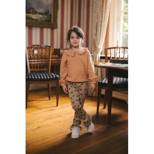 LEVV flared broek met print khaki, foto 3
