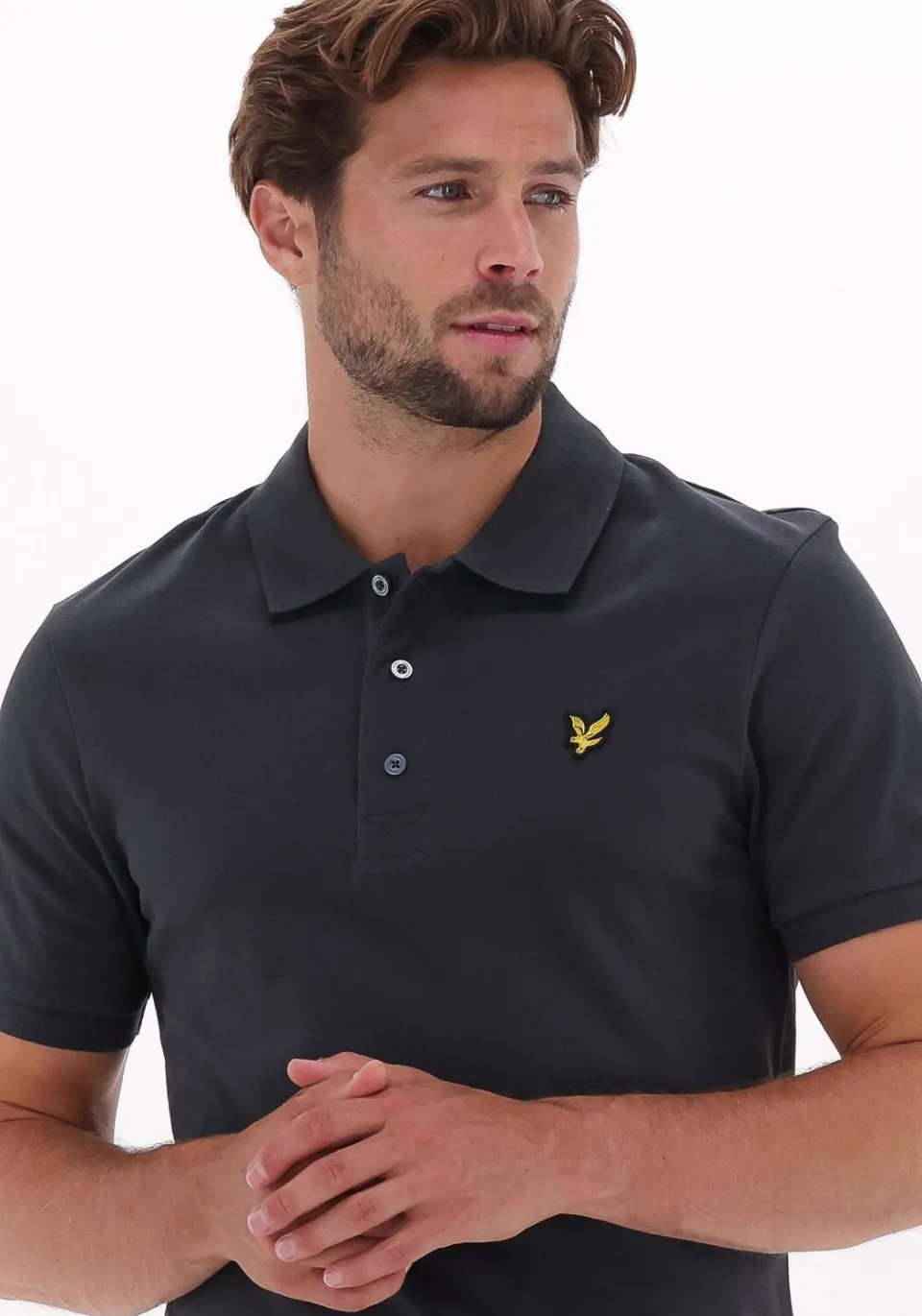 Lyle & Scott Heren Polo's & T-shirts Plain Polo Shirt - Grijs, foto 4