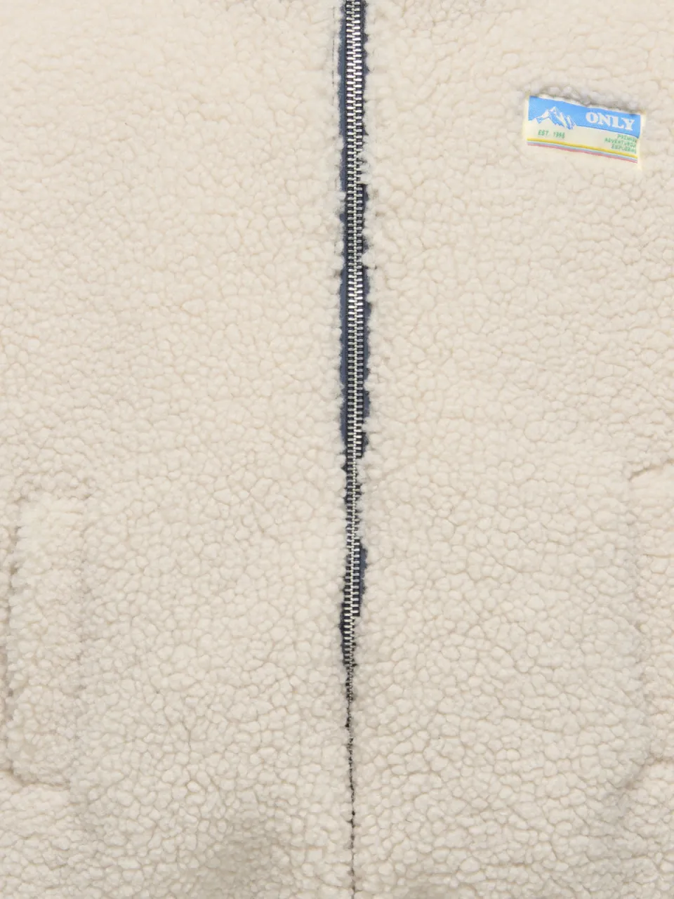 Only KOGMARIA keerbare teddy winterjas offwhite, foto 4