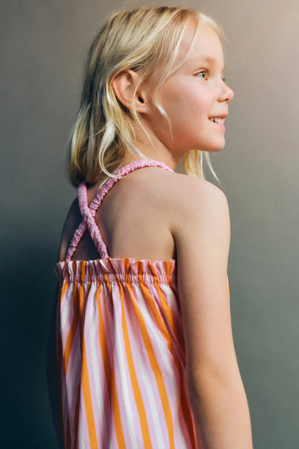 Mango Kids gestreepte playsuit - roze, foto 5