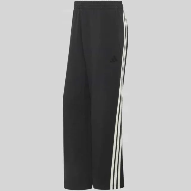 Adidas Kit 3-stripes wide joggers zwart, foto 2