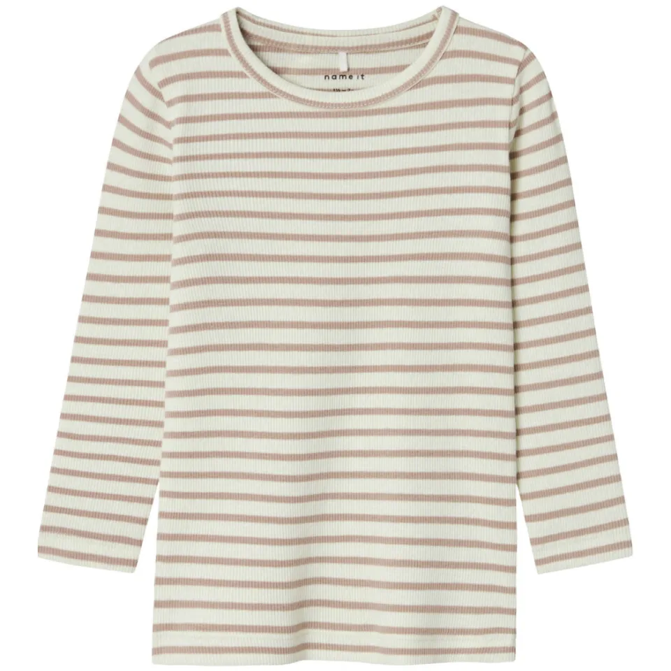 NAME IT MINI gestreepte longsleeve NMNBANI ecru, foto 2