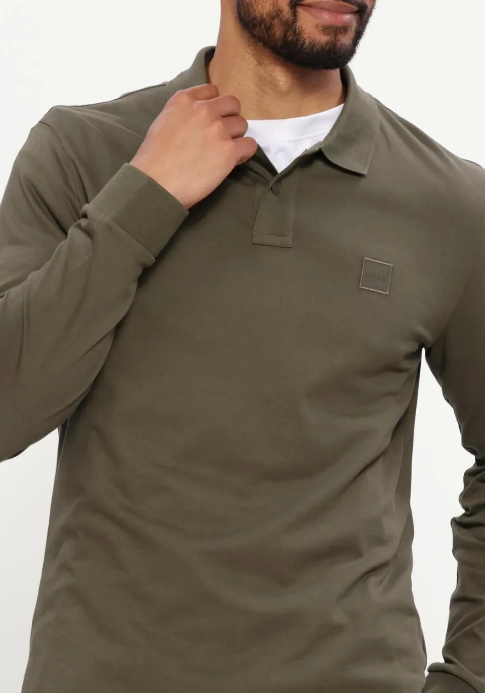 Boss slim fit polo met logo - bright green, foto 6