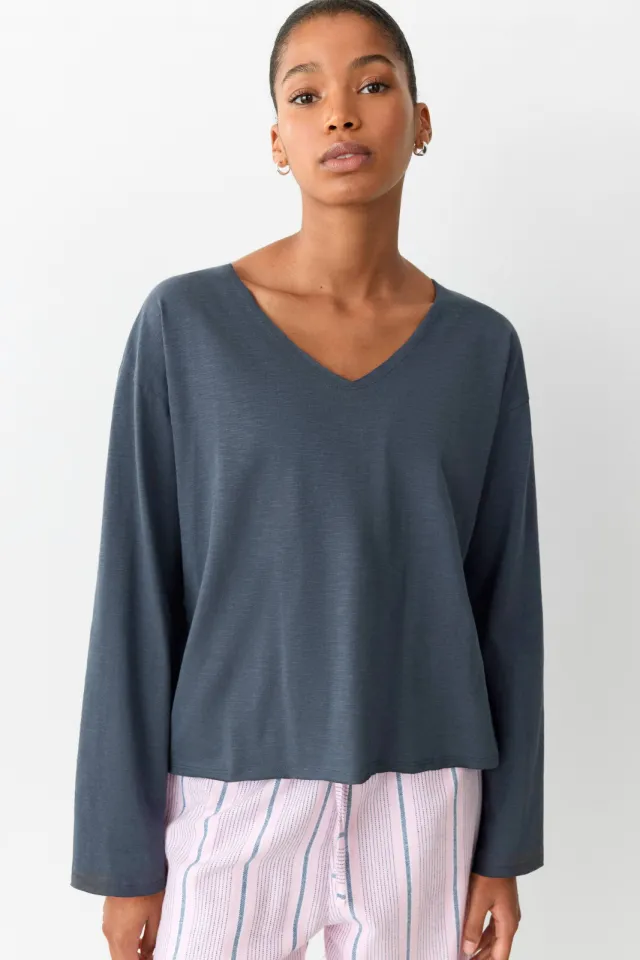 Mango pyjama blauw, foto 4