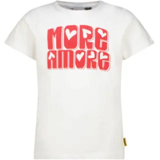 Vingino T-shirt wit met hartjesprint