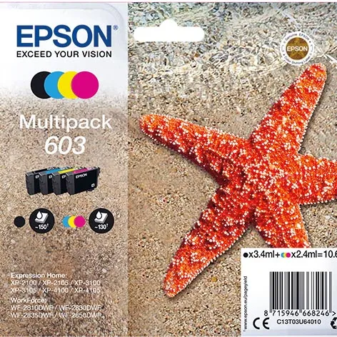 Epson 603 inktcartridges multipack 4 kleuren, foto 3