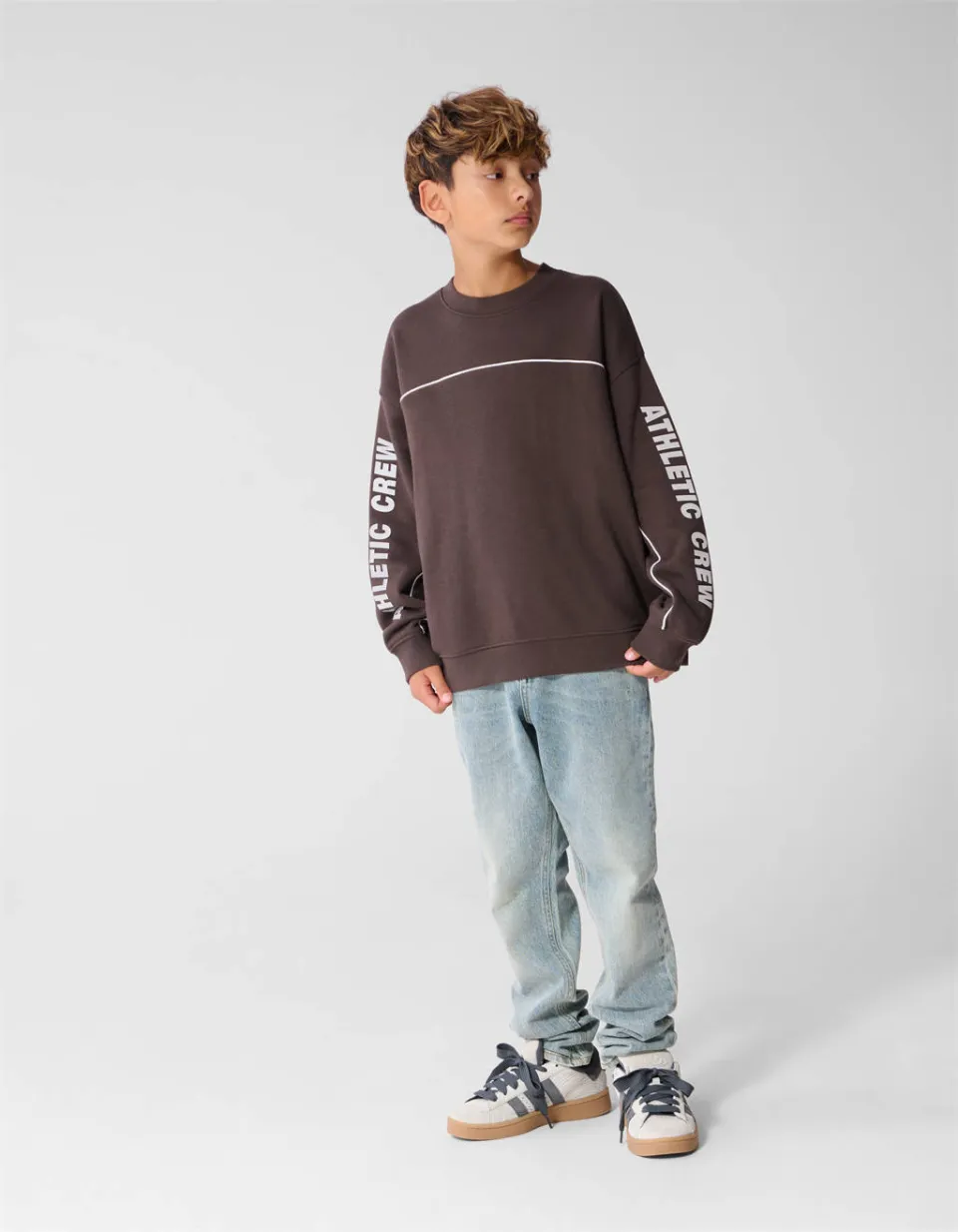 Shoeby sweater met tekst - bruin, foto 4