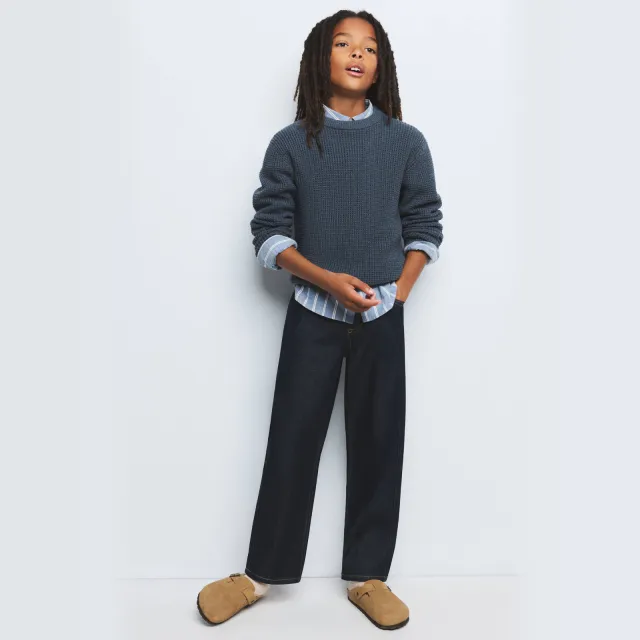 Mango Kids gebreide trui - donkerblauw