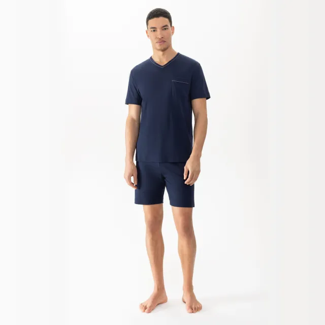 Mey pyjamaset jachtblauw kort yacht blue