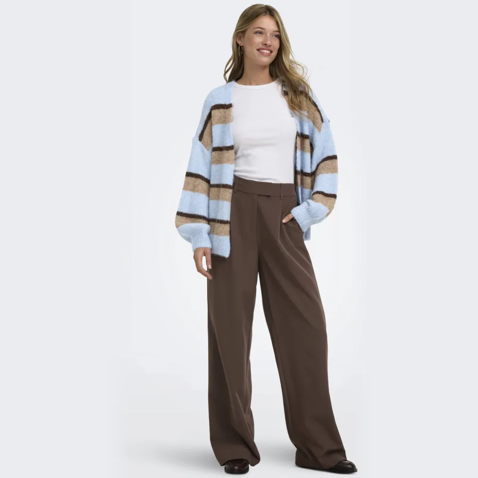 Only ONLLINDA-BERRY wide leg pantalon bruin