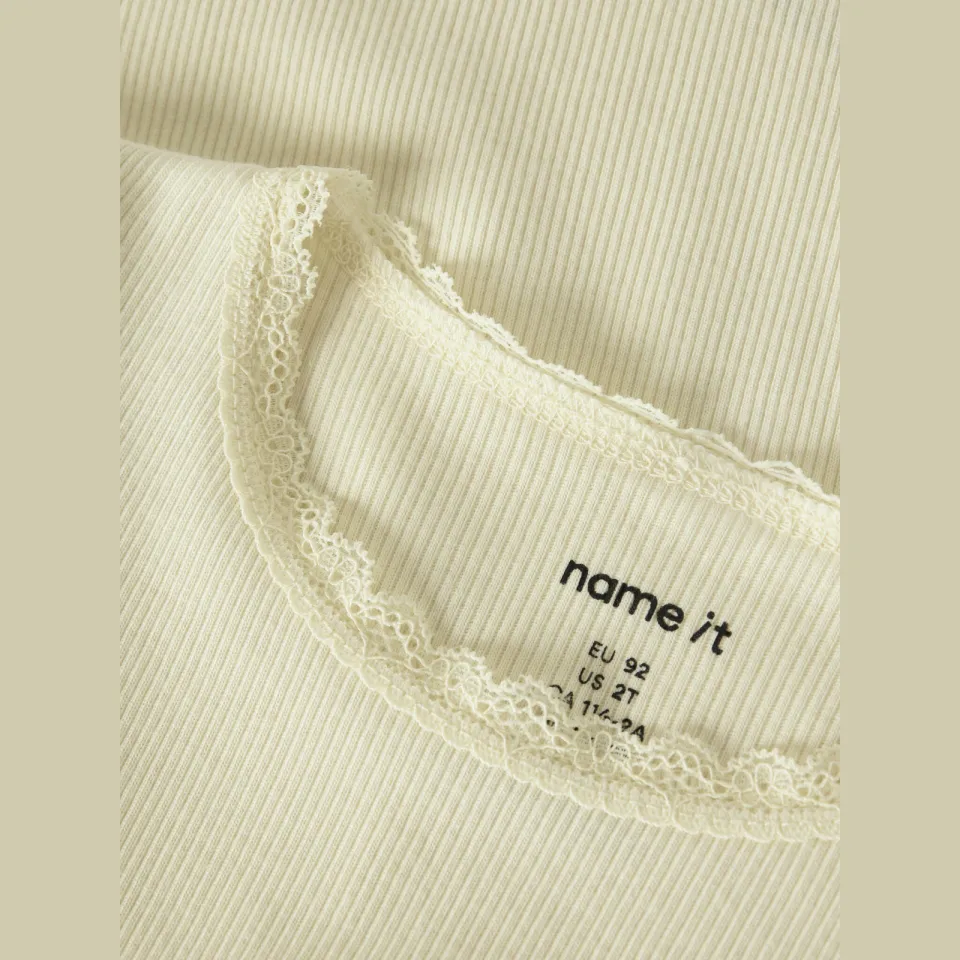 NAME IT MINI T-shirt lichtgeel, foto 3