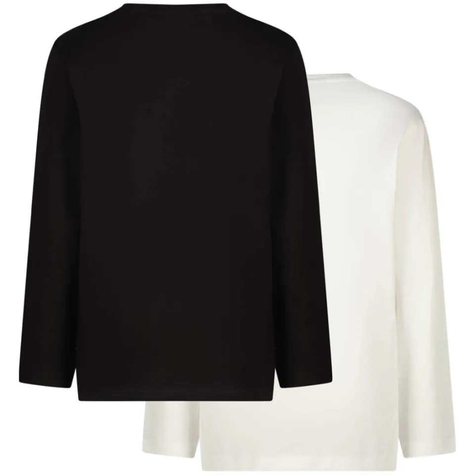Vingino longsleeves set van 2 wit/zwart, foto 3