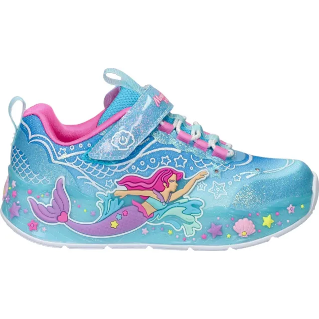 Skechers S Lights Mermaid Dreams sneakers met lichtjes blauw