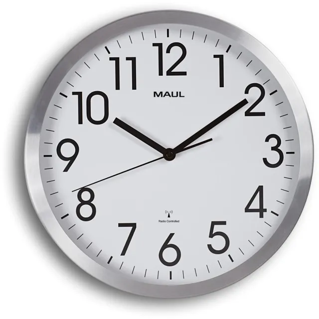 Maul MAULmove radiogestuurde wandklok zilver, foto 2
