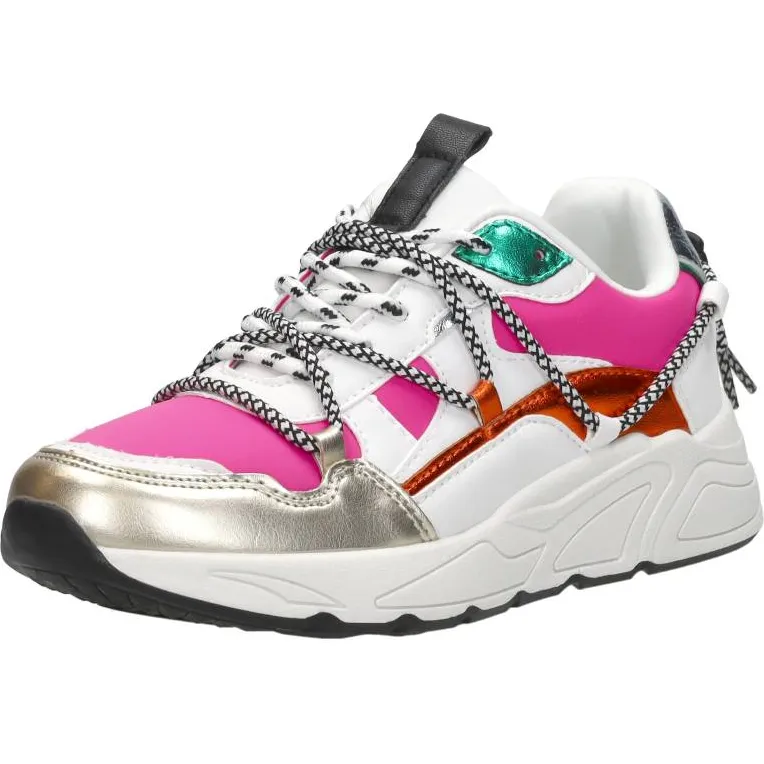Sub55 sneakers laag wit met roze, foto 3