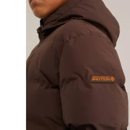 WE Fashion gewatteerde winterjas bruin, foto 5