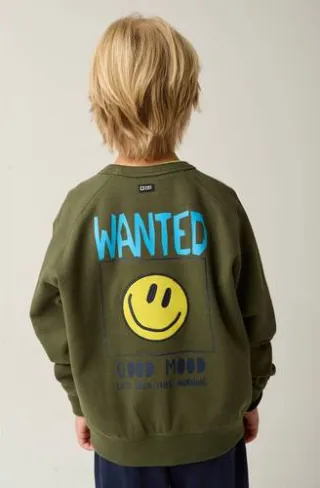 Tumble 'n Dry oversized sweater met backprint - olijfgroen, foto 4
