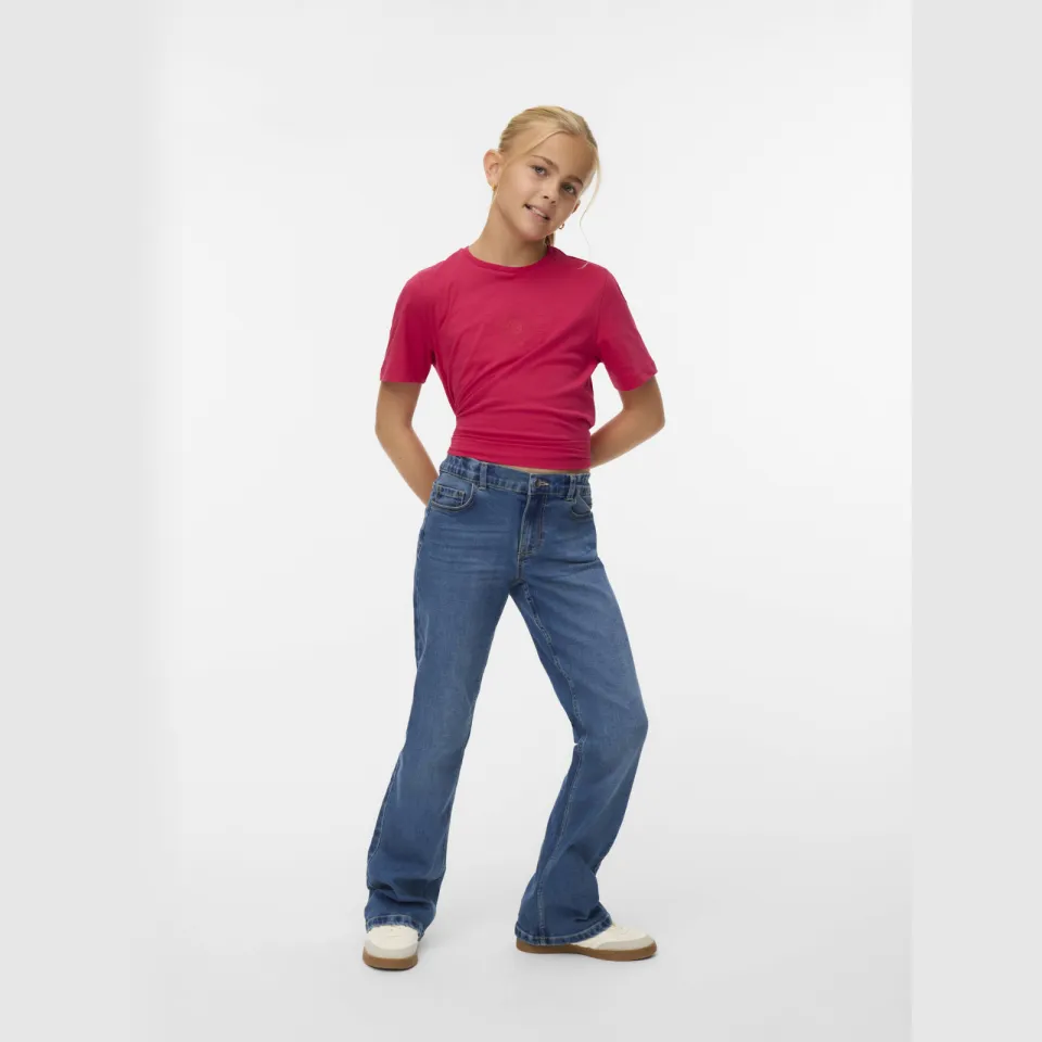 Vero Moda GIRL flared jeans VMRIVER medium blue denim
