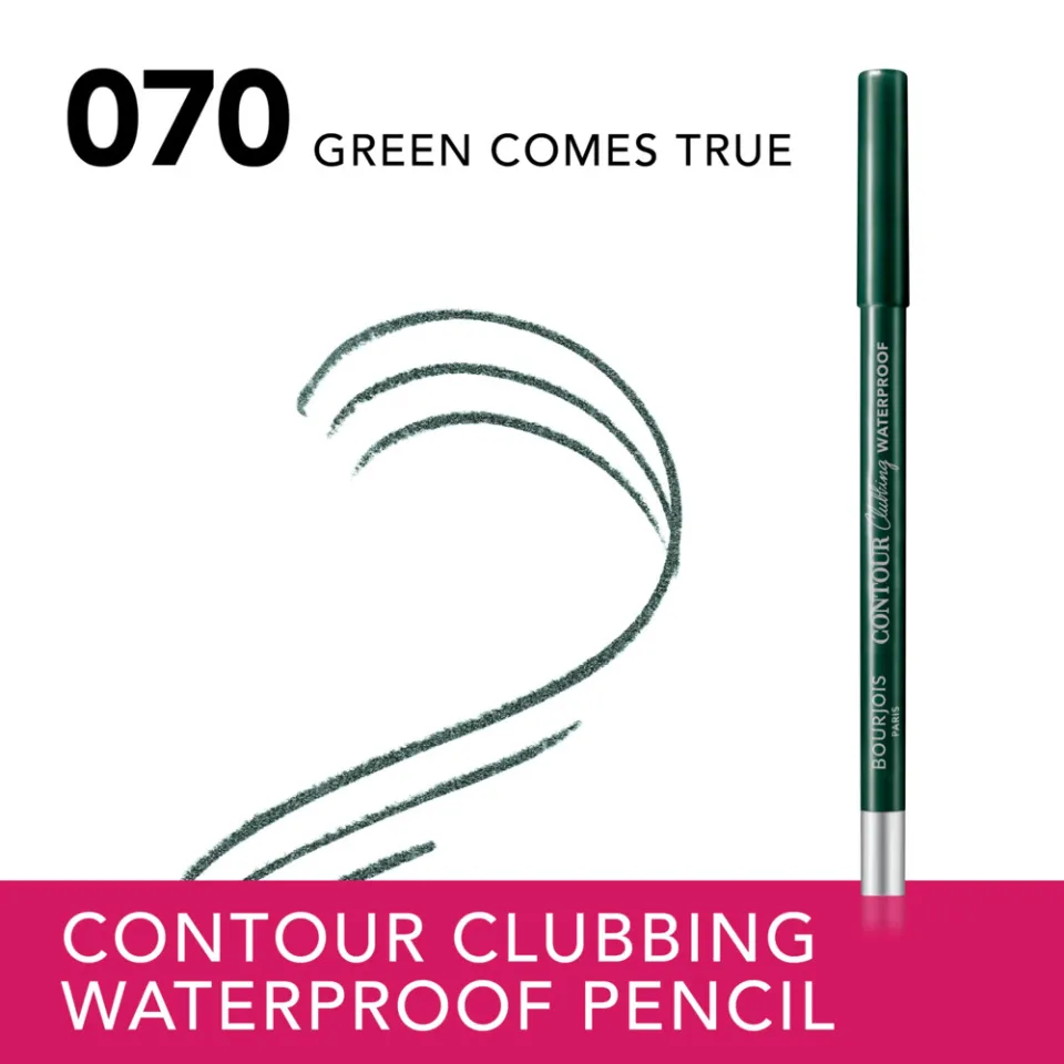 Bourjois Contour Clubbing waterproof oogpotlood 070 Green Comes True groen, foto 3