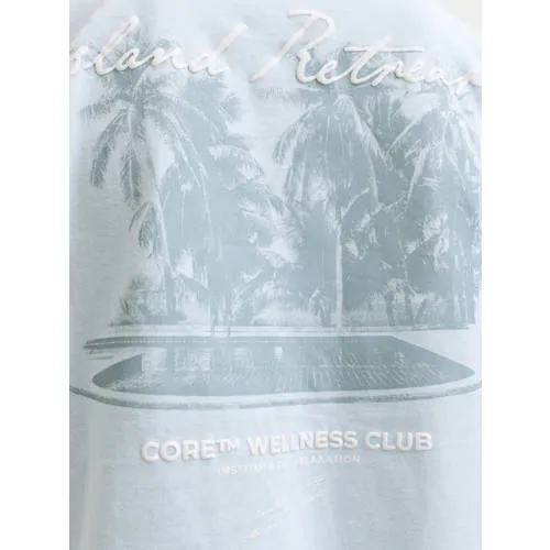 Jack & Jones T-shirt met backprint lichtblauw, foto 7