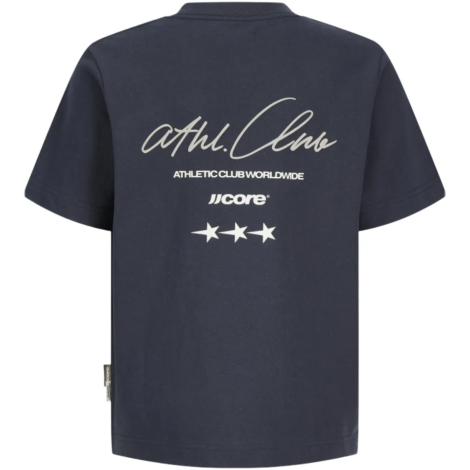 Jack & Jones t-shirt met backprint donkerblauw, foto 3